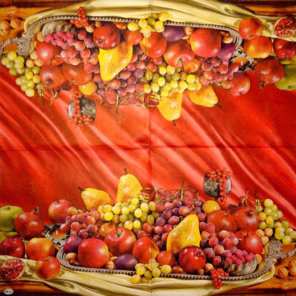086 Trauben - 3-lagig - 35x35 cm